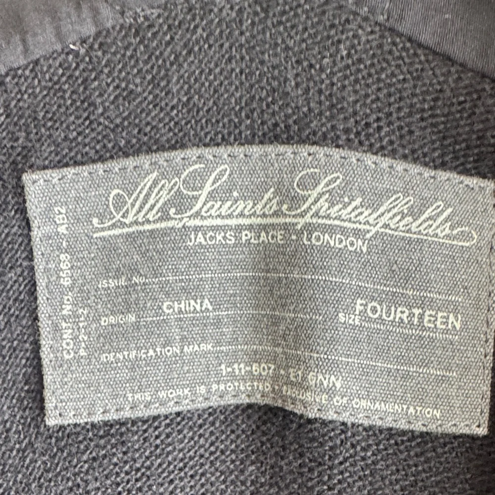 AllSaints Spitalfields Dress Black Sleeveless Women’s Size 14 Authentic Original - Picture 2 of 11